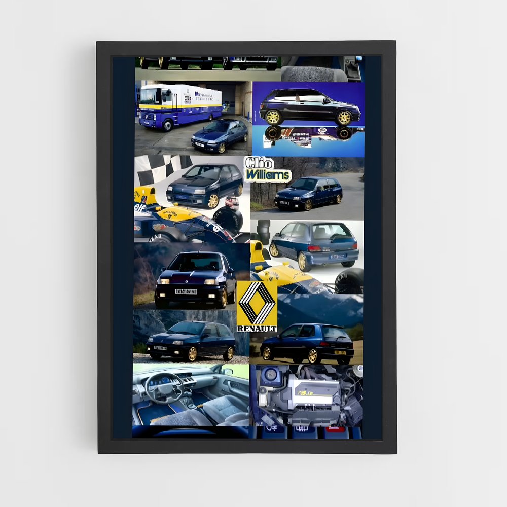 Poster Vrombissement des Moteurs – affiche Renault (vue 2)